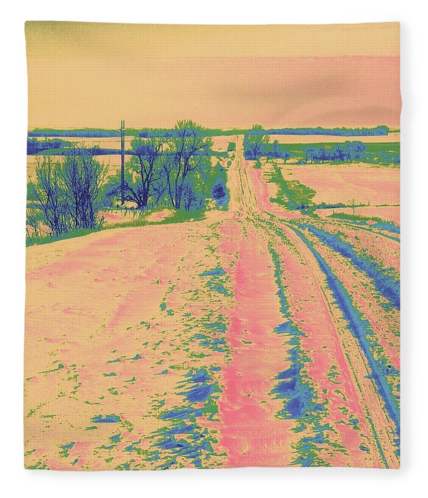 Landscape Fleece Blanket featuring the photograph Candy Land by Julie Lueders 