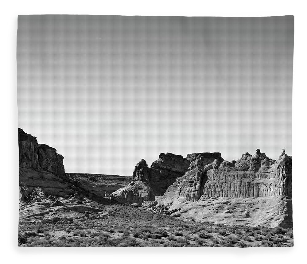 Black Fleece Blanket featuring the photograph Canyon Point Utah II by David Gordon