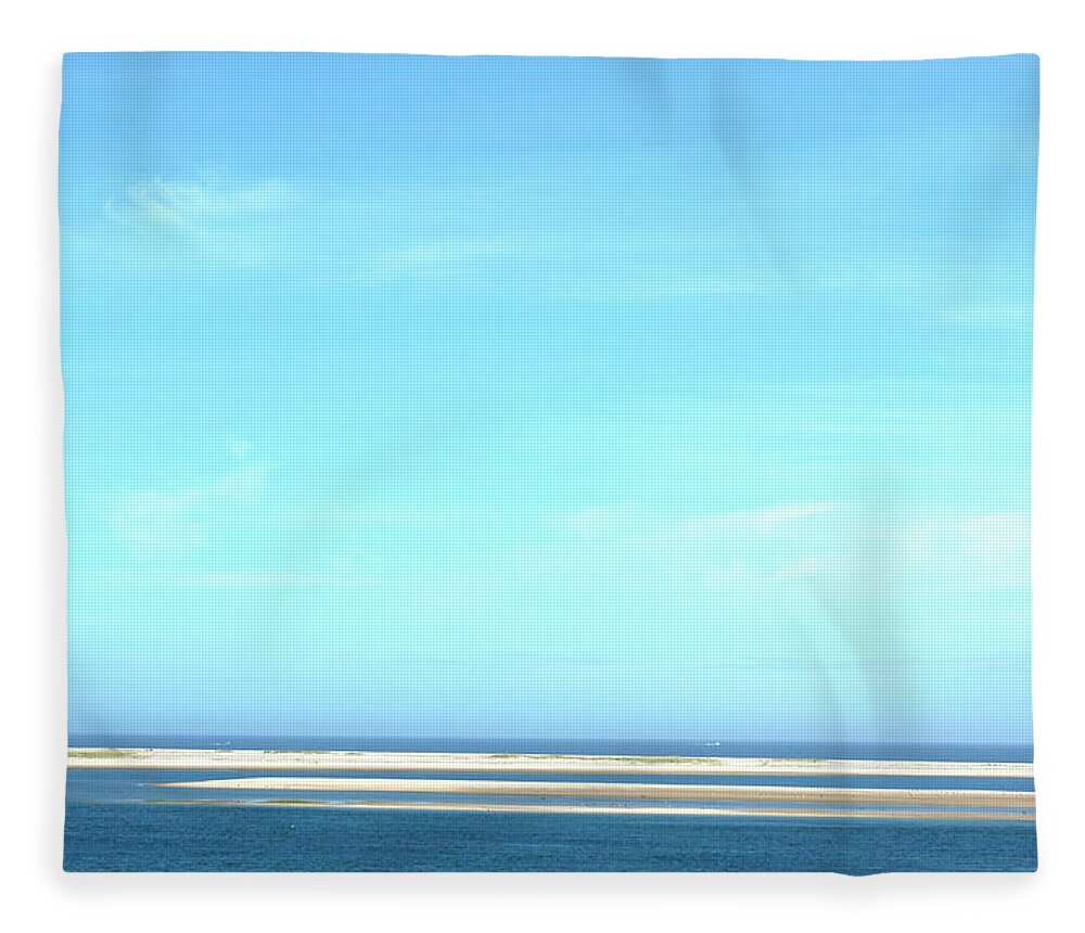 Cape Cod Fleece Blanket featuring the photograph Cape Cod Big Sky by David Birchall
