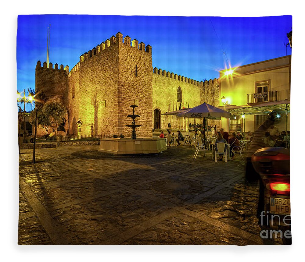 Castillo De Luna Fleece Blanket featuring the photograph Castillo de Luna Rota Cadiz Spain by Pablo Avanzini