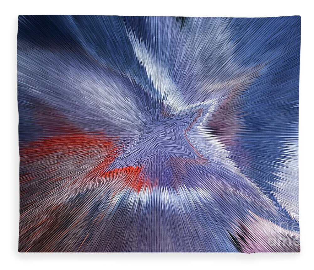 Abstract Fleece Blanket featuring the photograph Celebrate by Mike Eingle