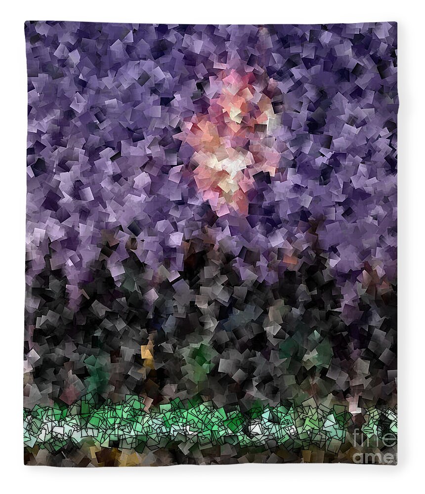 Abstract Fleece Blanket featuring the photograph Celebration Fireworks - Abstract Tiles No15.820 by Jason Freedman