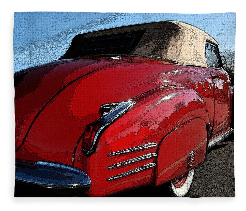 1941 Cadillac Fleece Blanket featuring the photograph Cherry Bomb by James Rentz