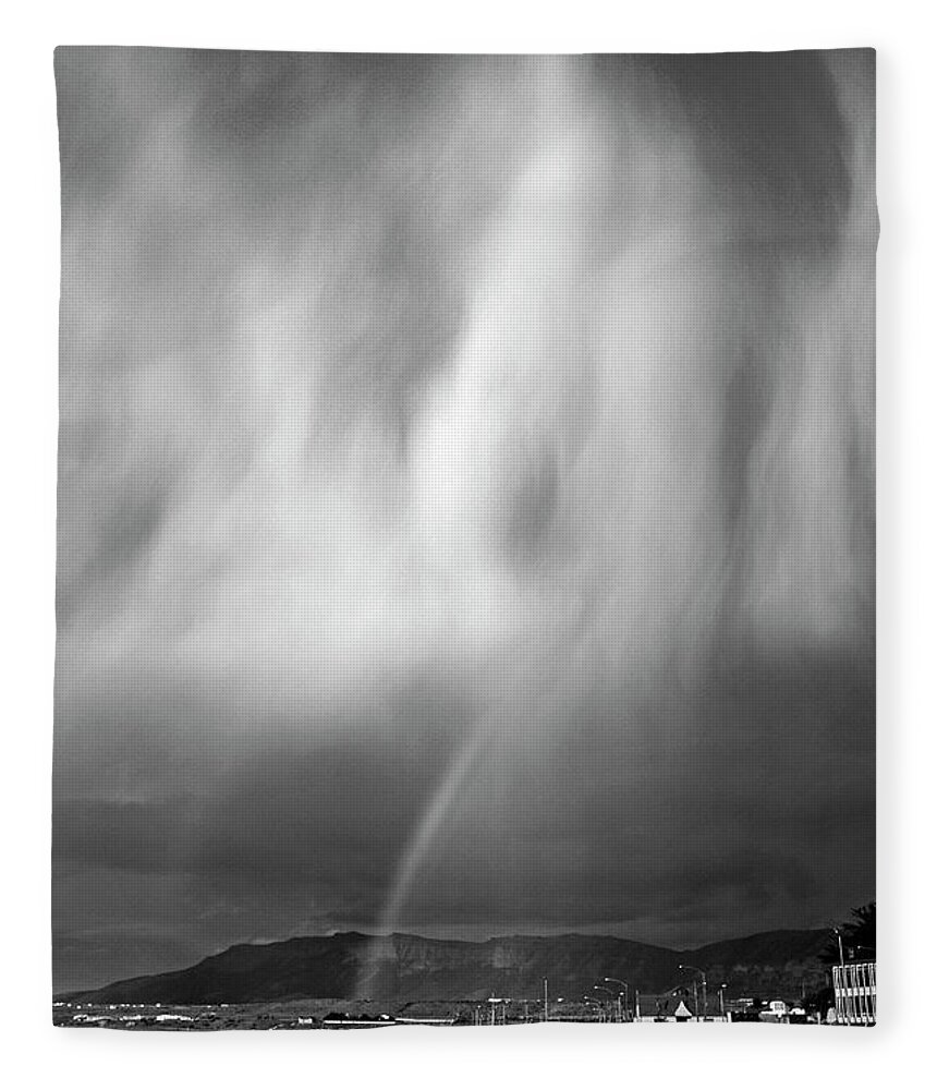 Black And White Fleece Blanket featuring the photograph Chile_100-3 by Craig Lovell