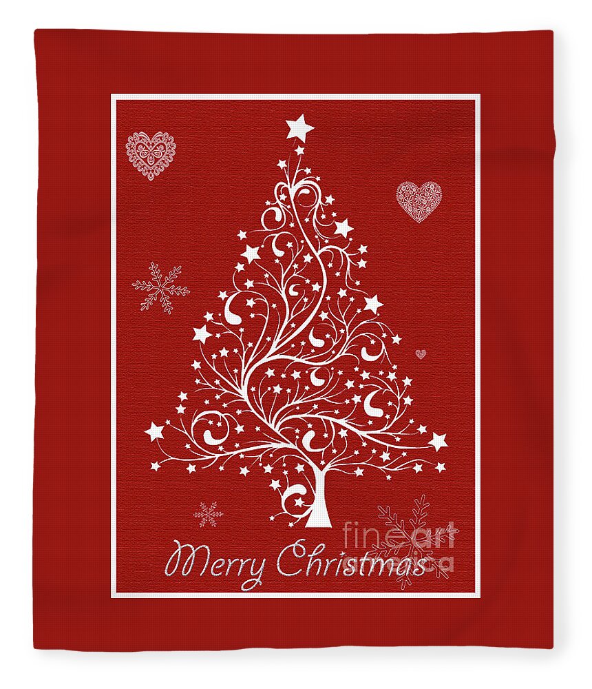 Christmas Fleece Blanket featuring the photograph Christmas Card 5 by Nina Ficur Feenan