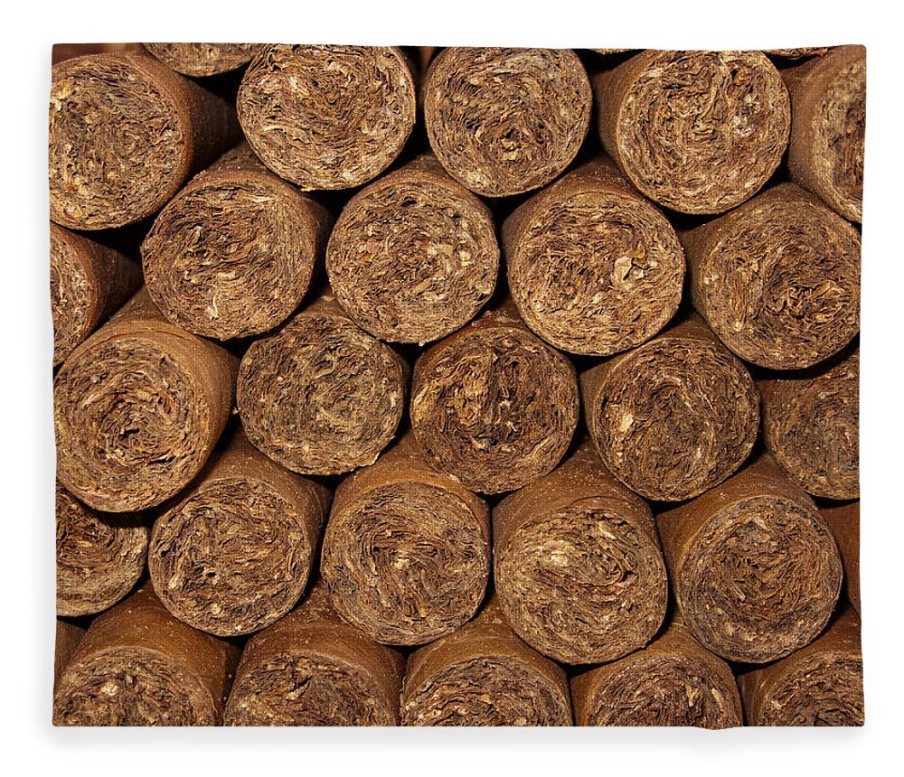 Cigars Fleece Blanket featuring the photograph Cigars 262 by Michael Fryd