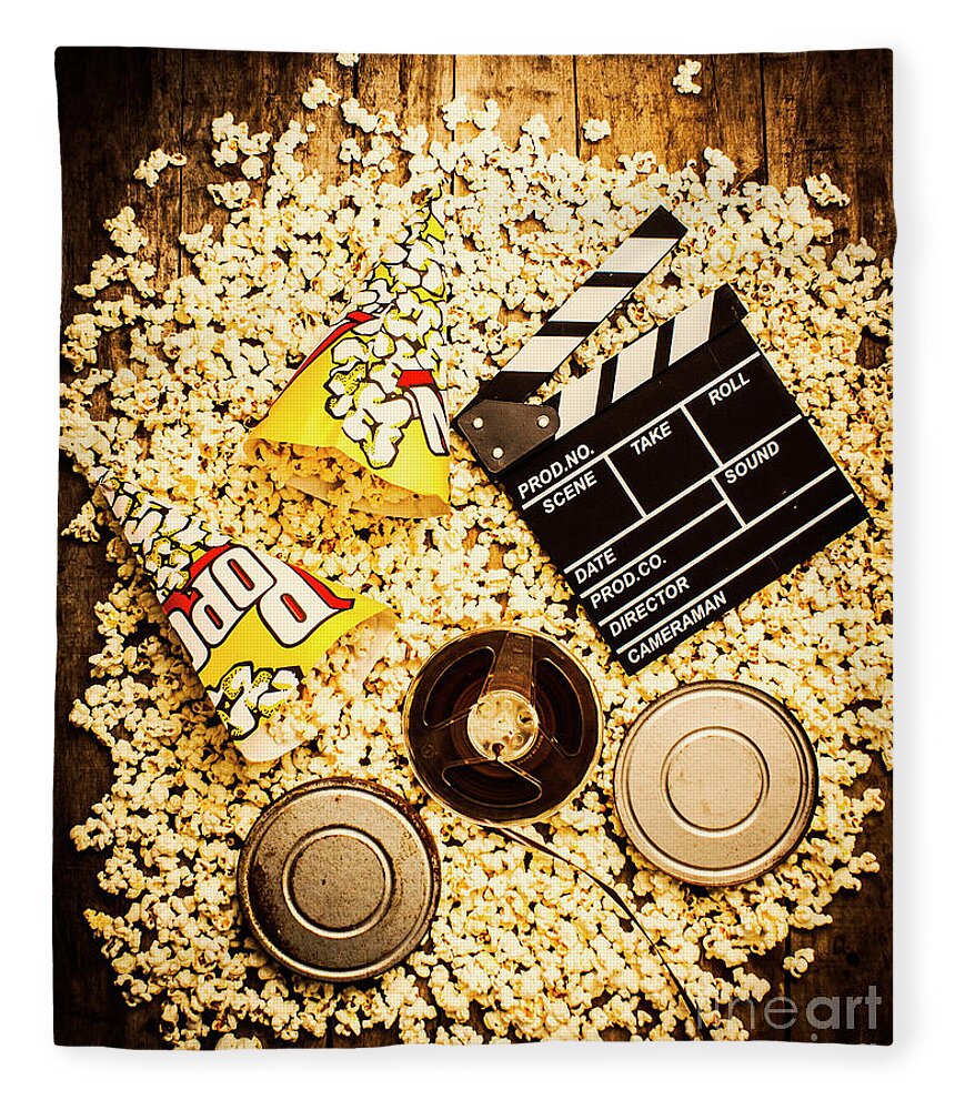 Entertainment Fleece Blanket featuring the photograph Cinema of entertainment by Jorgo Photography