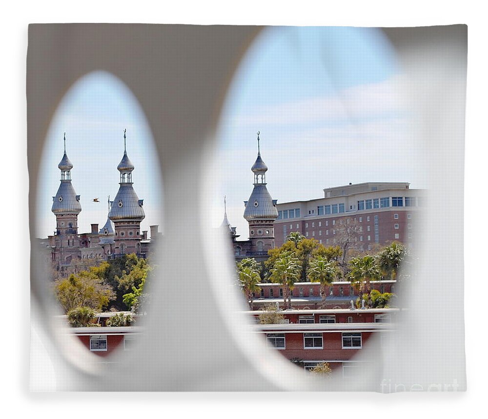 University Of Tampa Fleece Blanket featuring the photograph Circle ot Tampa by Jost Houk