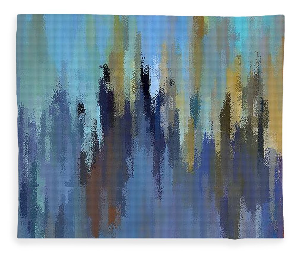 Digital Fleece Blanket featuring the digital art Painted Sky by David Manlove