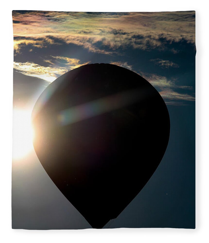 Balloon Fleece Blanket featuring the photograph Close to the Sun by Victory Designs