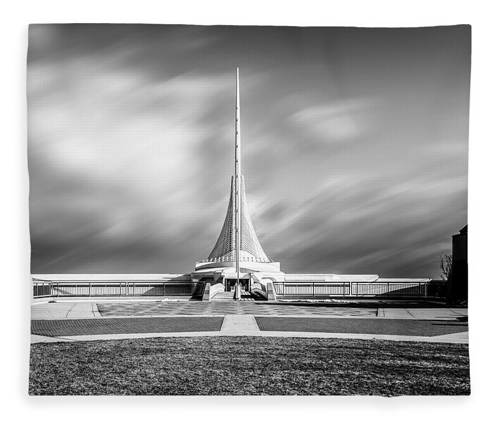 Architecture Fleece Blanket featuring the photograph Closed Sails by Steven Santamour