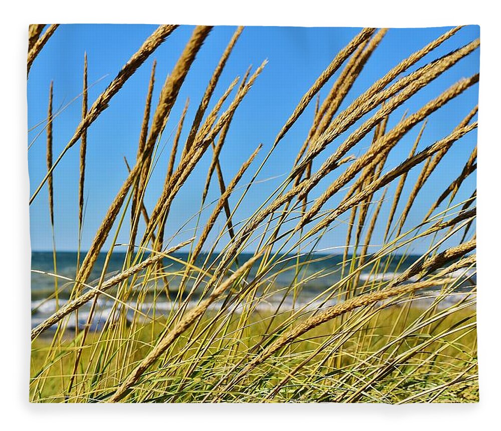 Coastal Living Fleece Blanket featuring the photograph Coastal Relaxation by Nicole Lloyd
