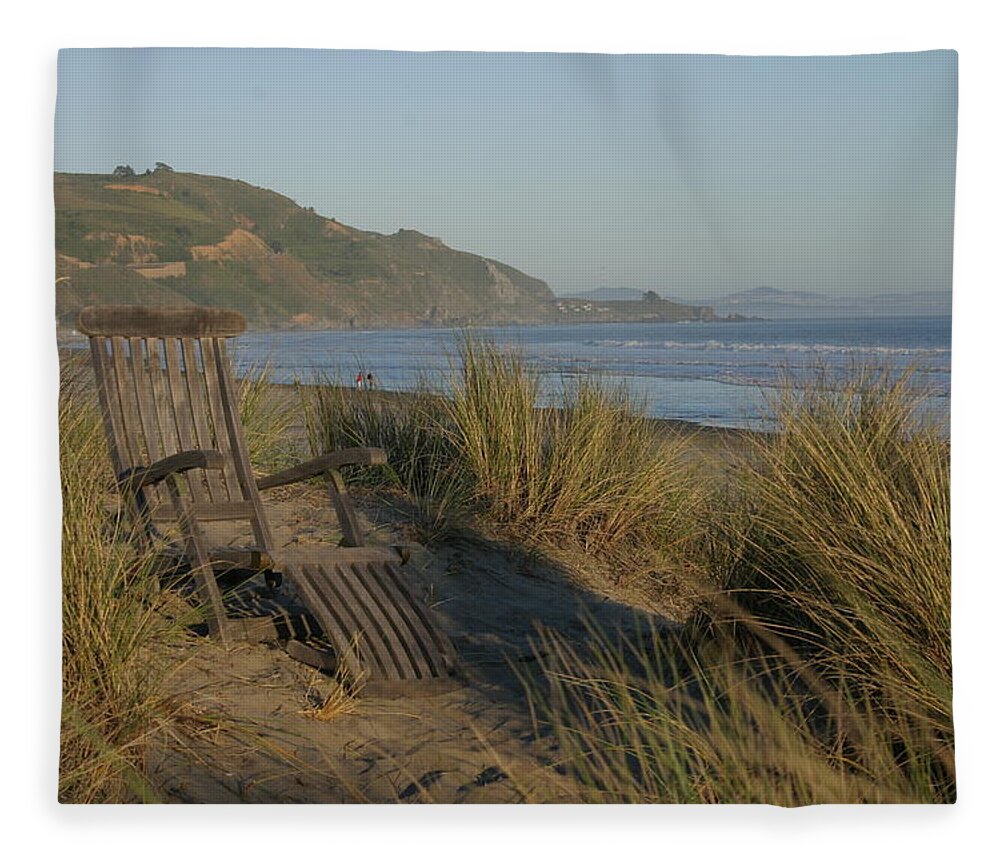 Adirondack Fleece Blanket featuring the photograph Coastal Tranquility by Jeff Floyd CA