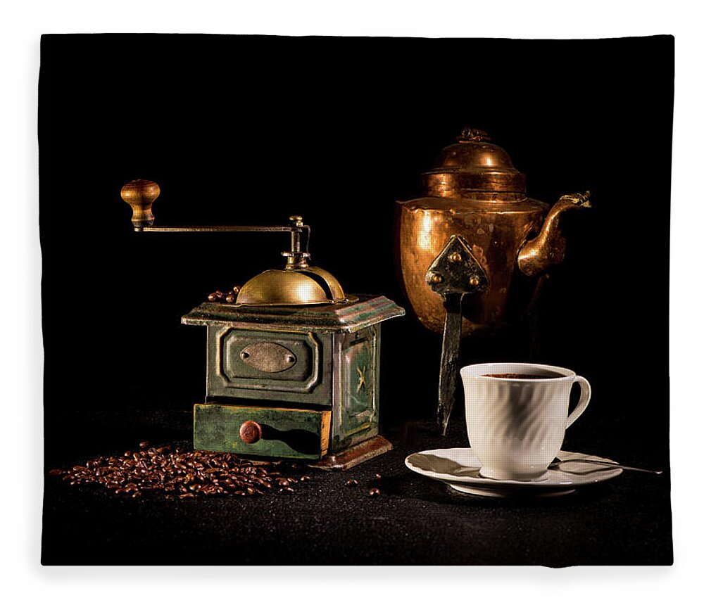 Coffee-time Fleece Blanket featuring the photograph Coffee-time by Torbjorn Swenelius