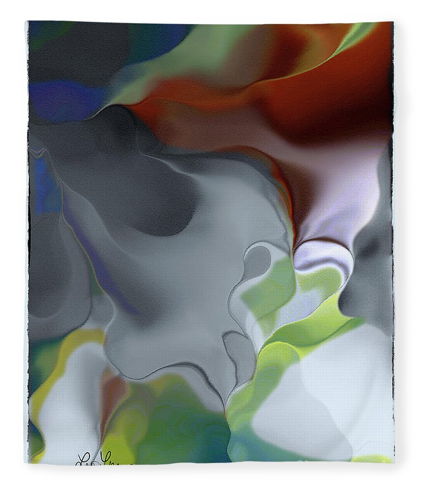 Color Fleece Blanket featuring the digital art Color Coincidence by Leo Symon