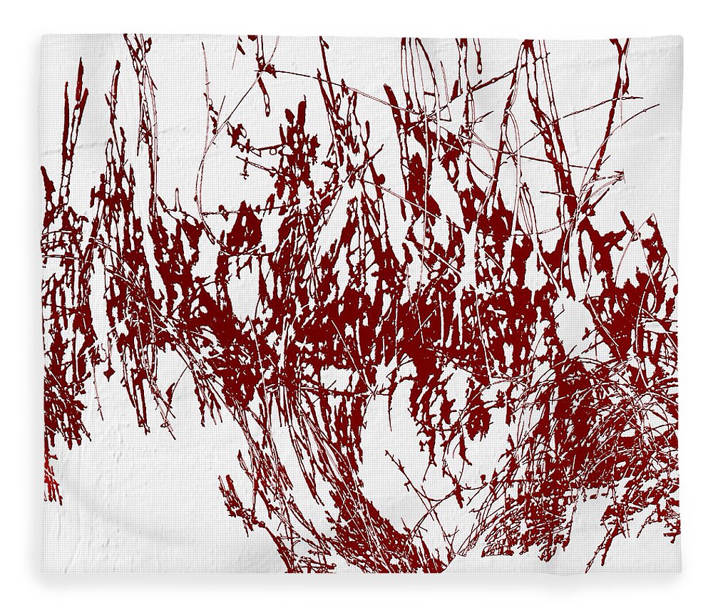 Blood Fleece Blanket featuring the digital art Color Me Dexter by Ken Walker