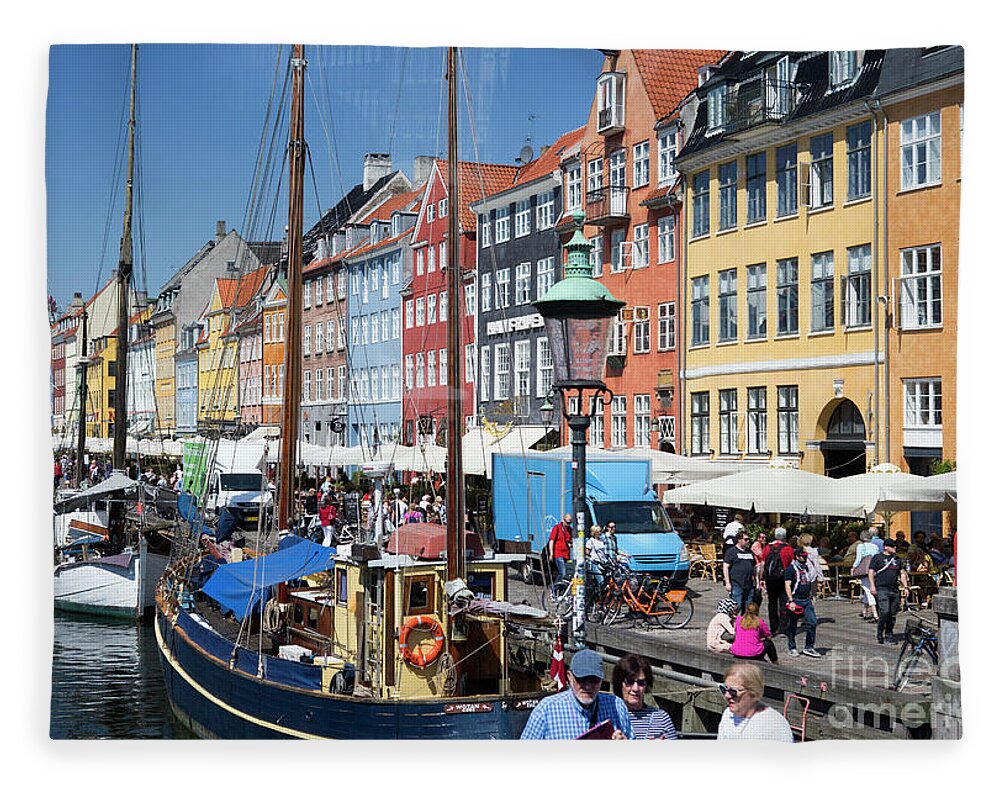 Colourful Copenhagen Fleece Blanket featuring the photograph Colourful Copenhagen by Sheila Smart Fine Art Photography
