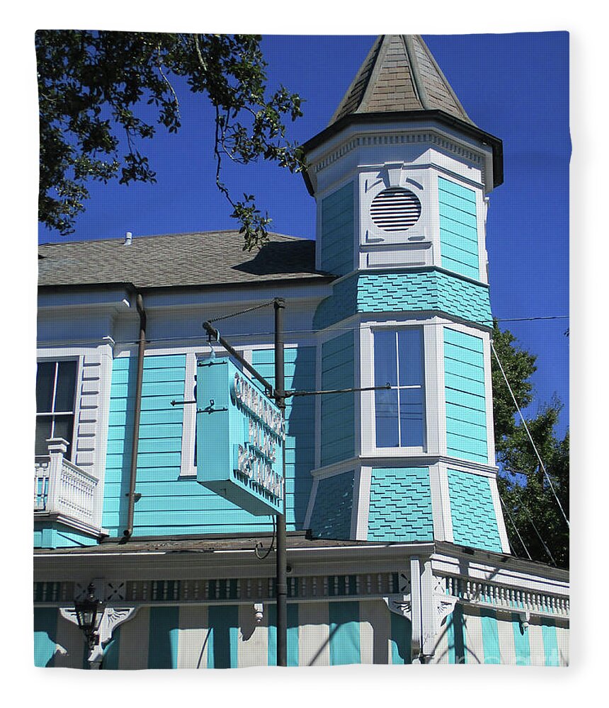 Garden District Fleece Blanket featuring the photograph Commanders Palace 4 by Randall Weidner