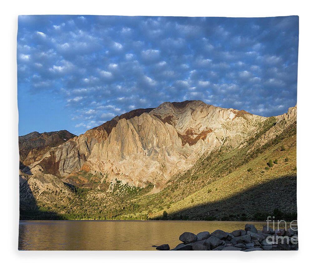Sky Fleece Blanket featuring the photograph Convict Lake by Brandon Bonafede