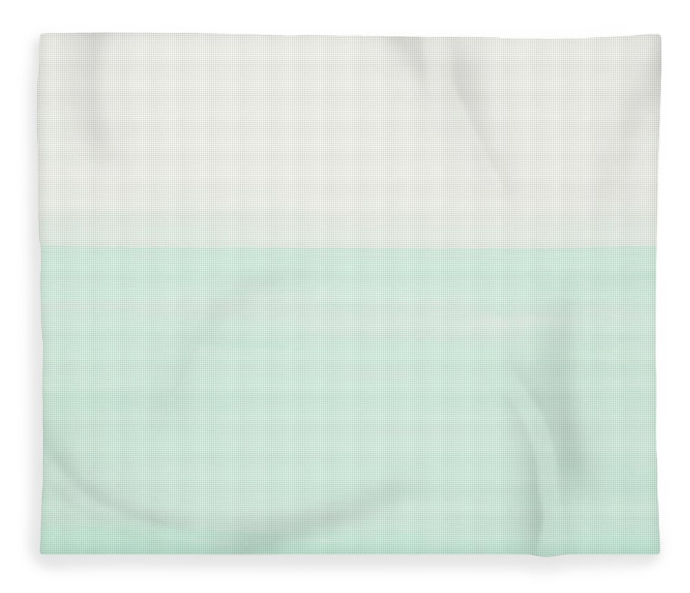 Cloudscape Fleece Blanket featuring the painting Cool and Constant by Linda Bailey