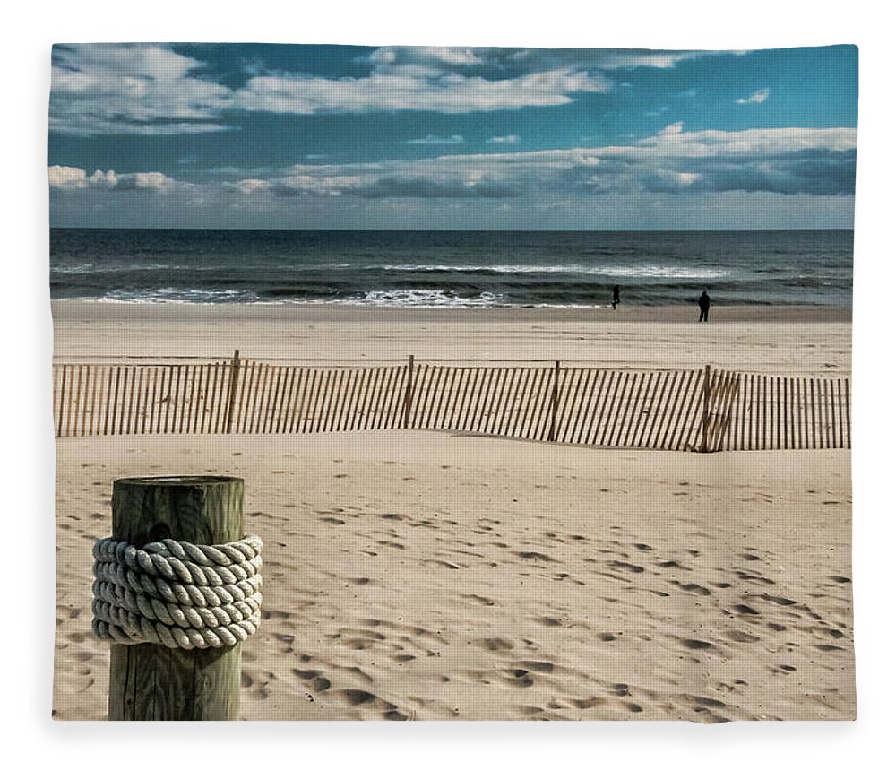 Beach Fleece Blanket featuring the photograph Coopers Beach by Cathy Kovarik