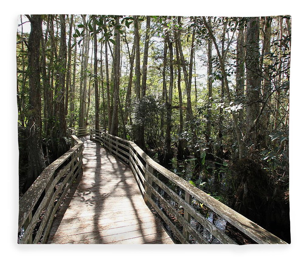 Corkscrew Swamp Sanctuary Fleece Blanket featuring the photograph Corkscrew Swamp 697 by Michael Fryd