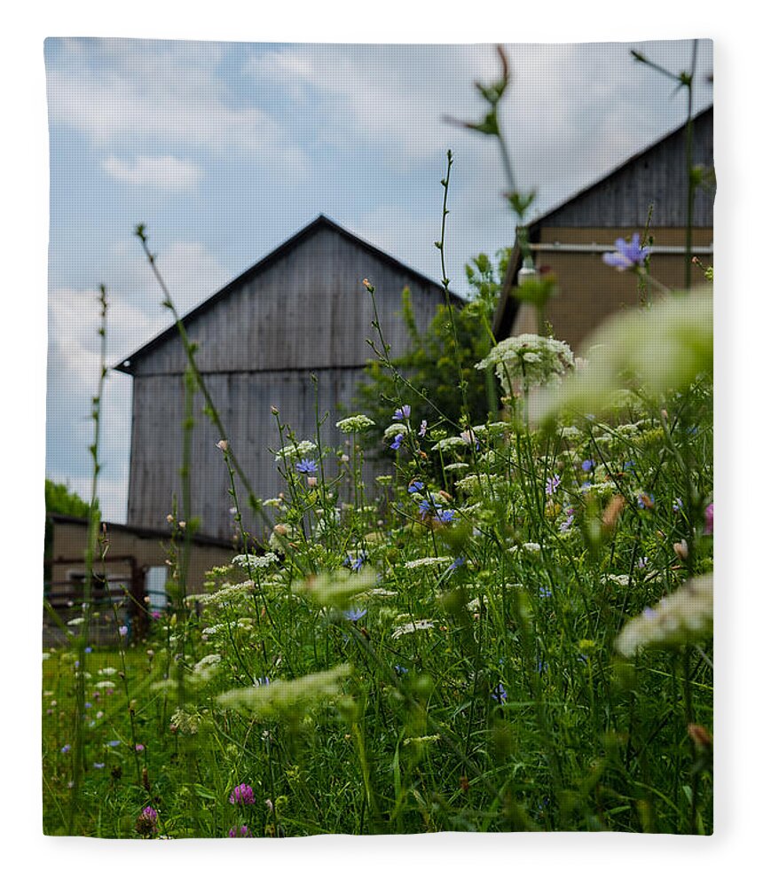 Farm Fleece Blanket featuring the photograph Country Life by Holden The Moment
