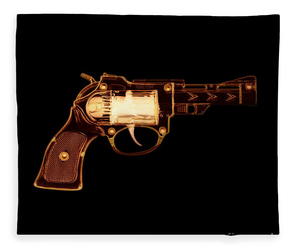 Cowboy Fleece Blanket featuring the photograph Cowboy gun 002 by Clayton Bastiani