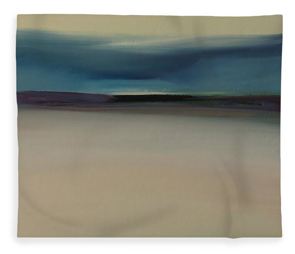 Landscape Fleece Blanket featuring the painting Dawn by Michelle Abrams