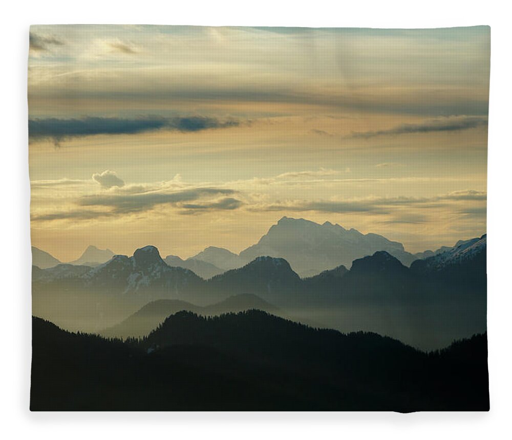 Canada Fleece Blanket featuring the photograph View From Mount Seymour by Rick Deacon