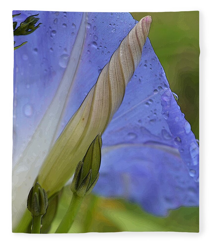 Macro Fleece Blanket featuring the photograph Delicate Toxin by Char Szabo-Perricelli