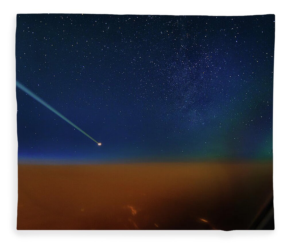 Astronomy Fleece Blanket featuring the photograph Destination Universe by Ralf Rohner