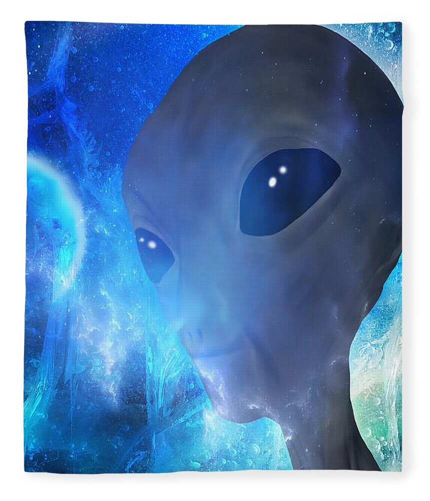 Disclosure Fleece Blanket featuring the painting Disclosure by Mark Taylor