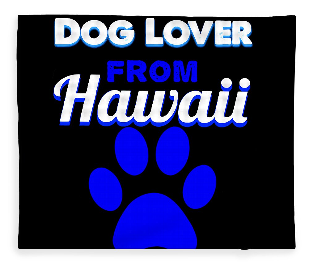 Beagle Fleece Blanket featuring the digital art DogloverfromHawaii by Lin Watchorn