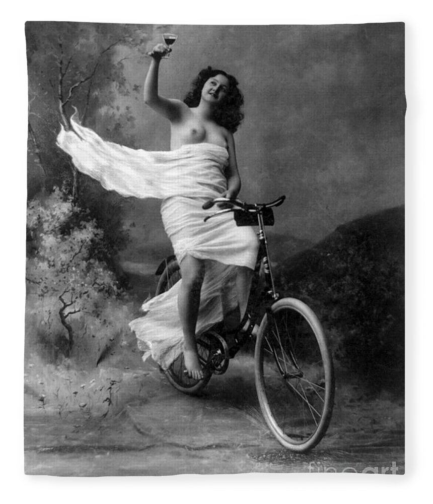 Erotica Fleece Blanket featuring the photograph Dont Drink And Drive Nude Model 1897 by Science Source