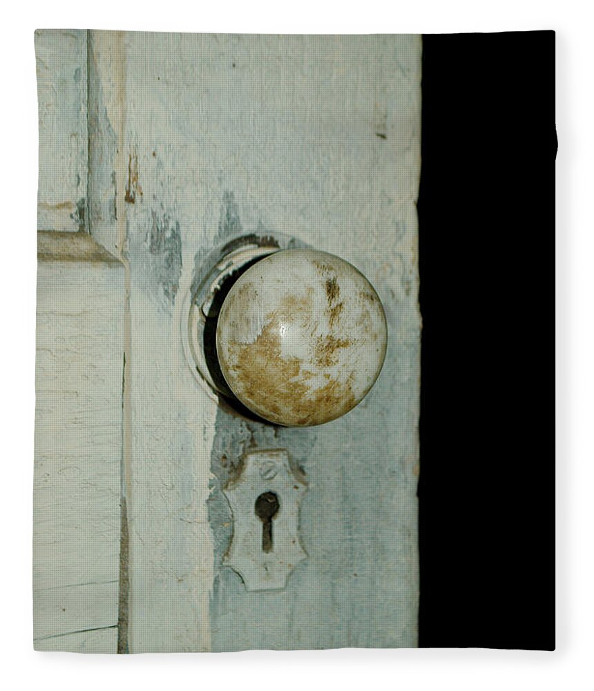 Door Fleece Blanket featuring the photograph Door is Open by Troy Stapek