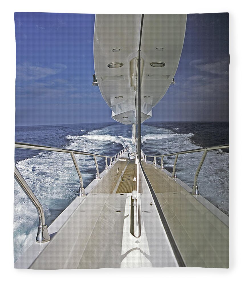 On Board Fleece Blanket featuring the photograph Double Image by David Shuler