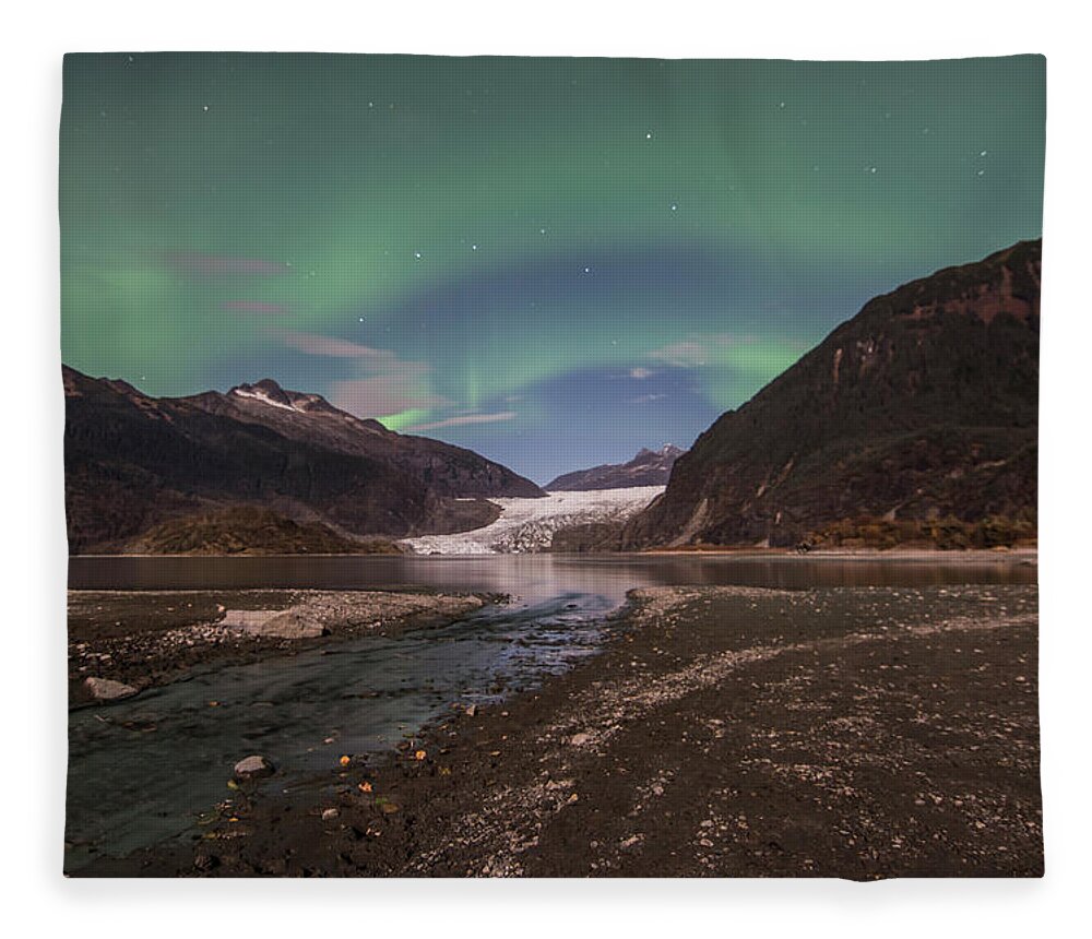 Northern Lights Fleece Blanket featuring the photograph Double Rainbow by David Kirby