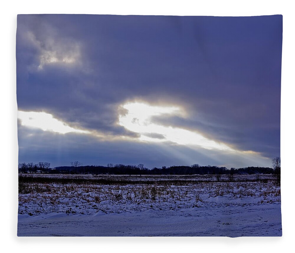 Dragon Light Fleece Blanket featuring the photograph Dragon light by Peter Ponzio