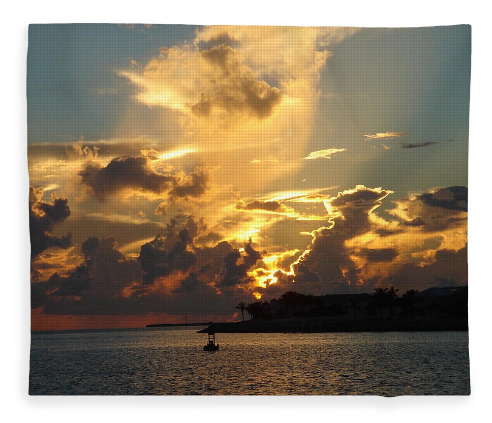 Photography Fleece Blanket featuring the photograph Dramatic Clouds by Susanne Van Hulst