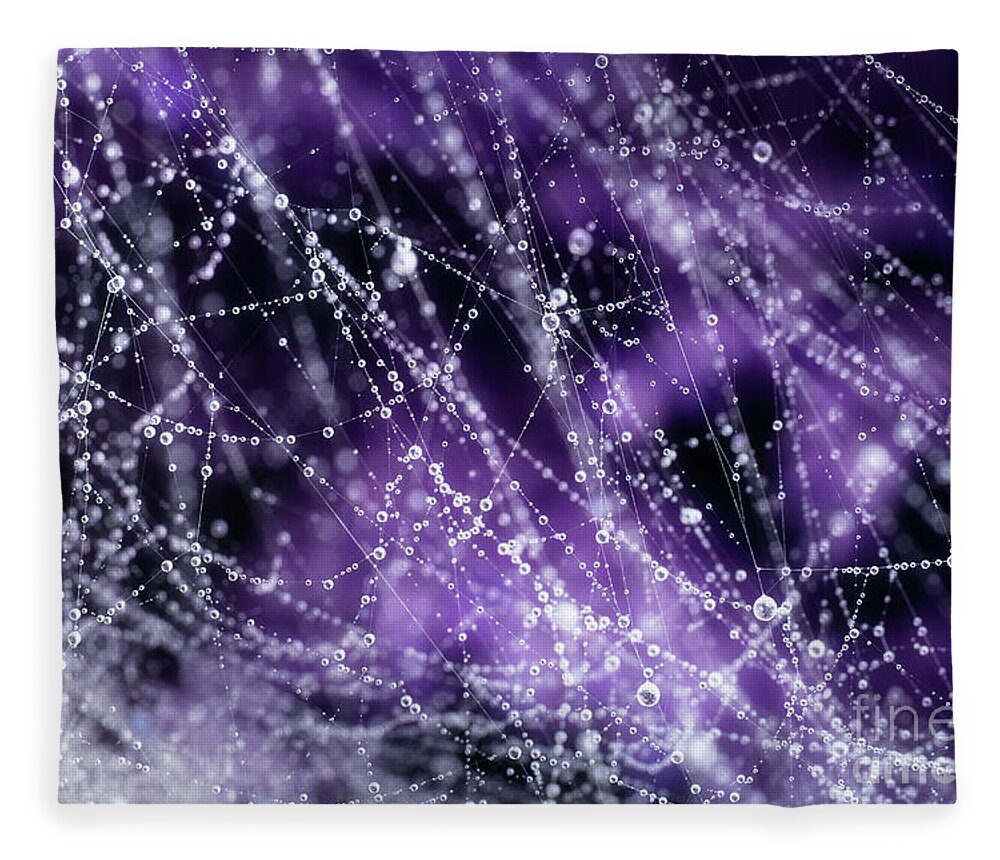 Drops Fleece Blanket featuring the photograph Droplets by Mike Eingle