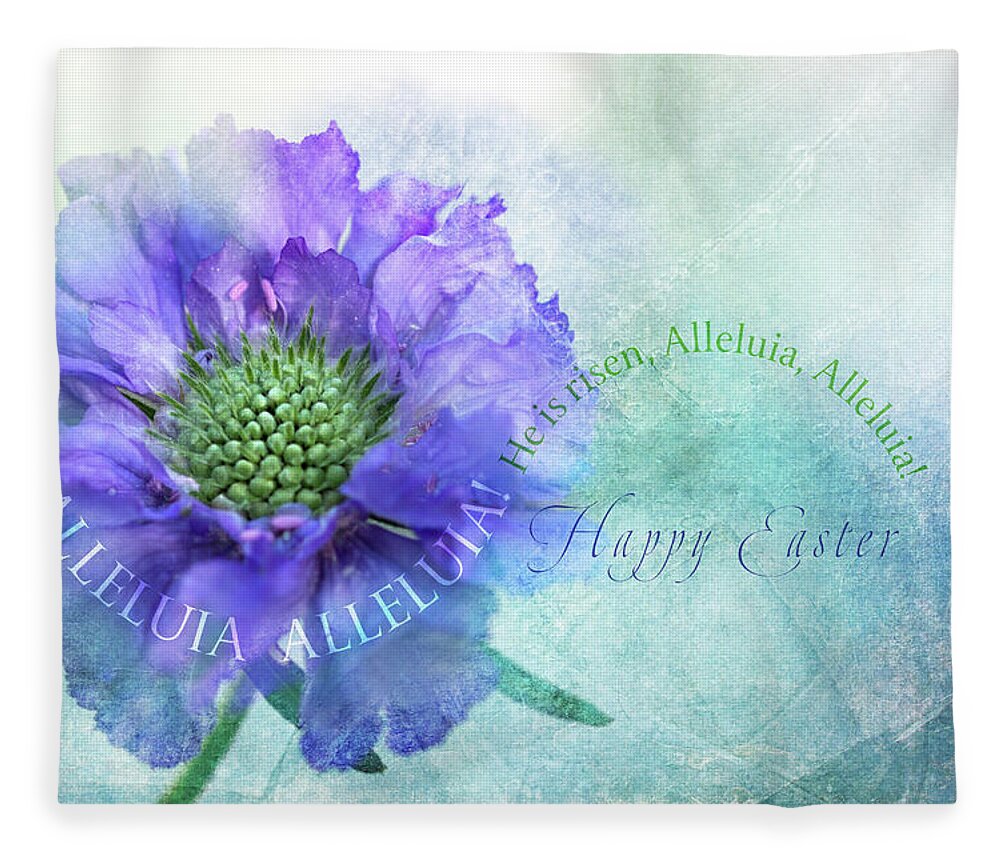 Photography Fleece Blanket featuring the digital art Easter Greeting 3 by Terry Davis