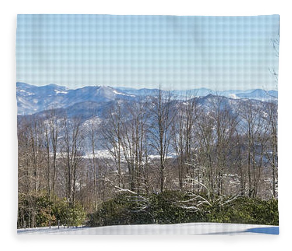 Snowscape Fleece Blanket featuring the photograph Easterly Winter View by D K Wall