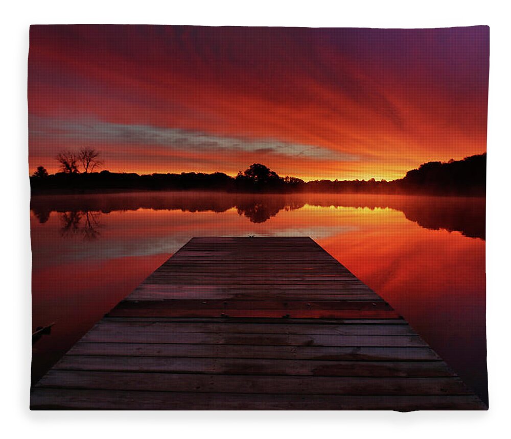 Lake Fleece Blanket featuring the photograph Endless Possibilities #1 by Rob Blair