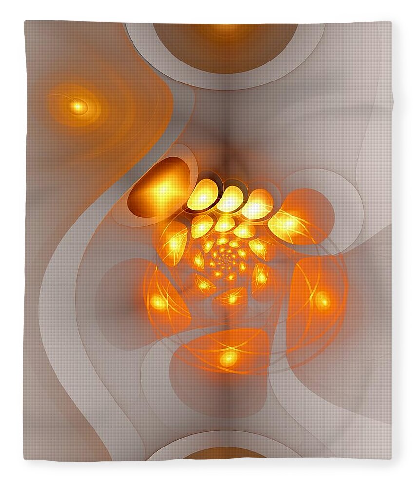 Energy Fleece Blanket featuring the digital art Energy Source by Anastasiya Malakhova