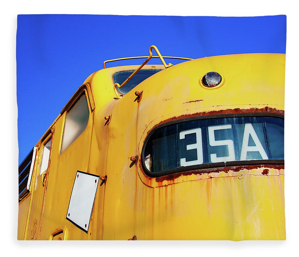 Diesel Fleece Blanket featuring the photograph Engine 35A by Todd Klassy