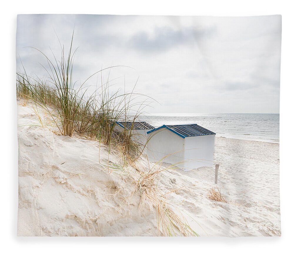 De Koog Fleece Blanket featuring the photograph Entrance by Hannes Cmarits