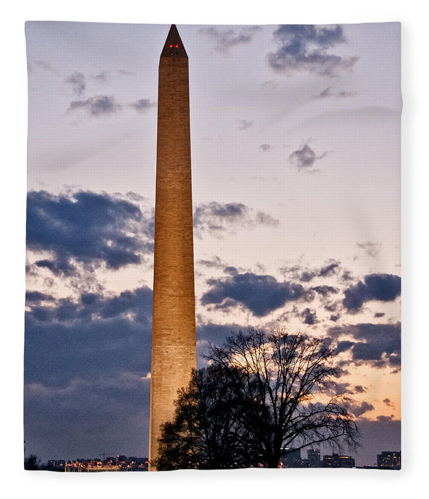 Monument Fleece Blanket featuring the photograph Evening Inspiration by Christopher Holmes