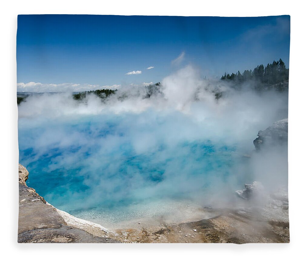 Excelsior Geyser Crater Fleece Blanket featuring the photograph Excelsior Geysor Crater by Crystal Wightman