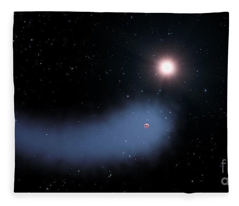 Science Fleece Blanket featuring the photograph Exoplanet Gliese 436b by Science Source
